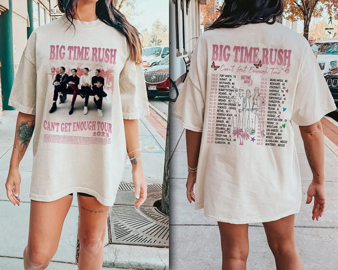 Cant Get Enough Tour Shirt,Big Time Rush Tour 2023 Shirt