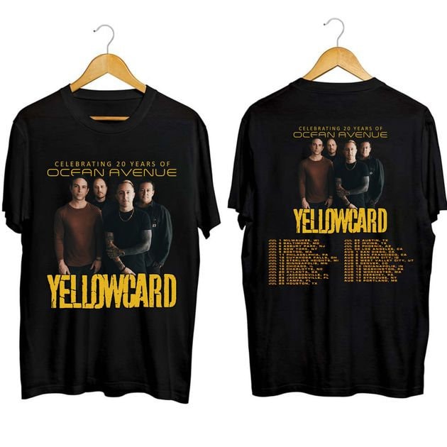 Vintage Yellowcard 2023 Tour Shirt, Yellowcard Fan Shirt