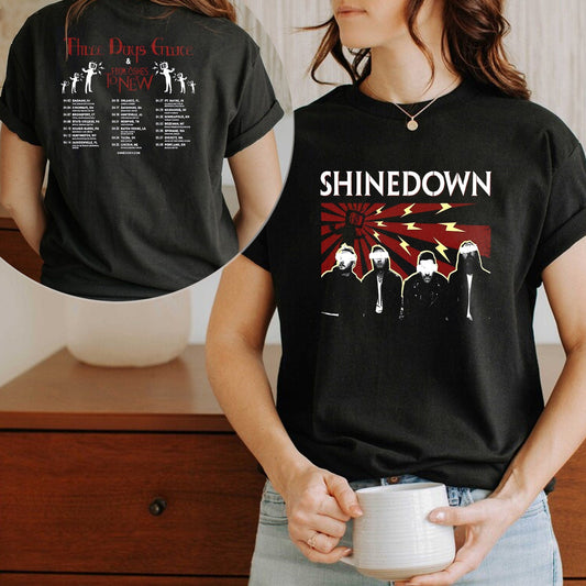 Shine Down Band 2023 Tour Shirt