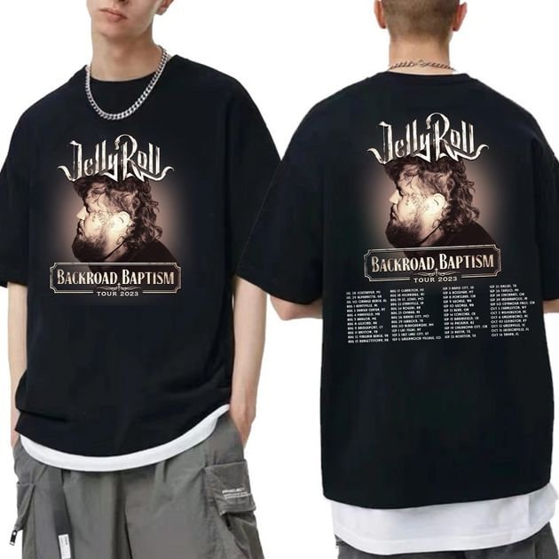 Vintage Jelly Roll 2023 Tour Shirt, Jelly Roll Backroad Baptism 2023 Tour Shirt