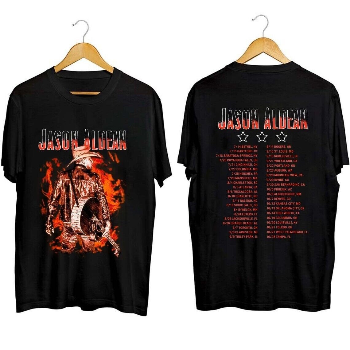Vintage Jason Aldean Highway Desperado Tour 2023 Country Music T Shirt