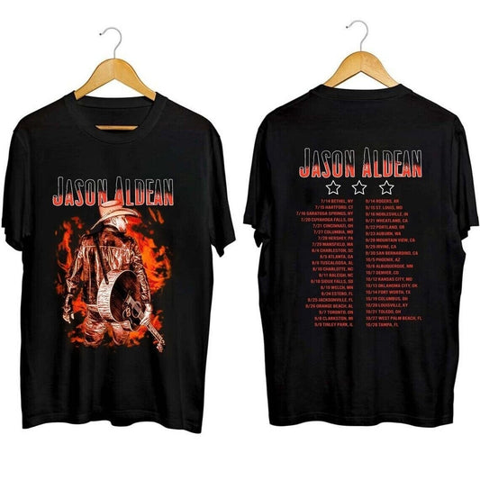Vintage Jason Aldean Highway Desperado Tour 2023 Country Music T Shirt