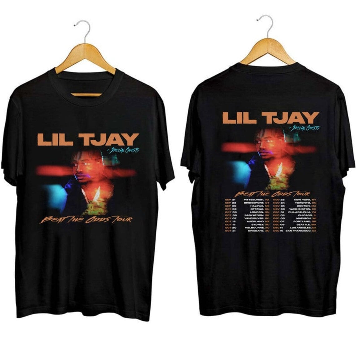 ColorsLil Tjay Beat The Odds Tour 2023 Shirt