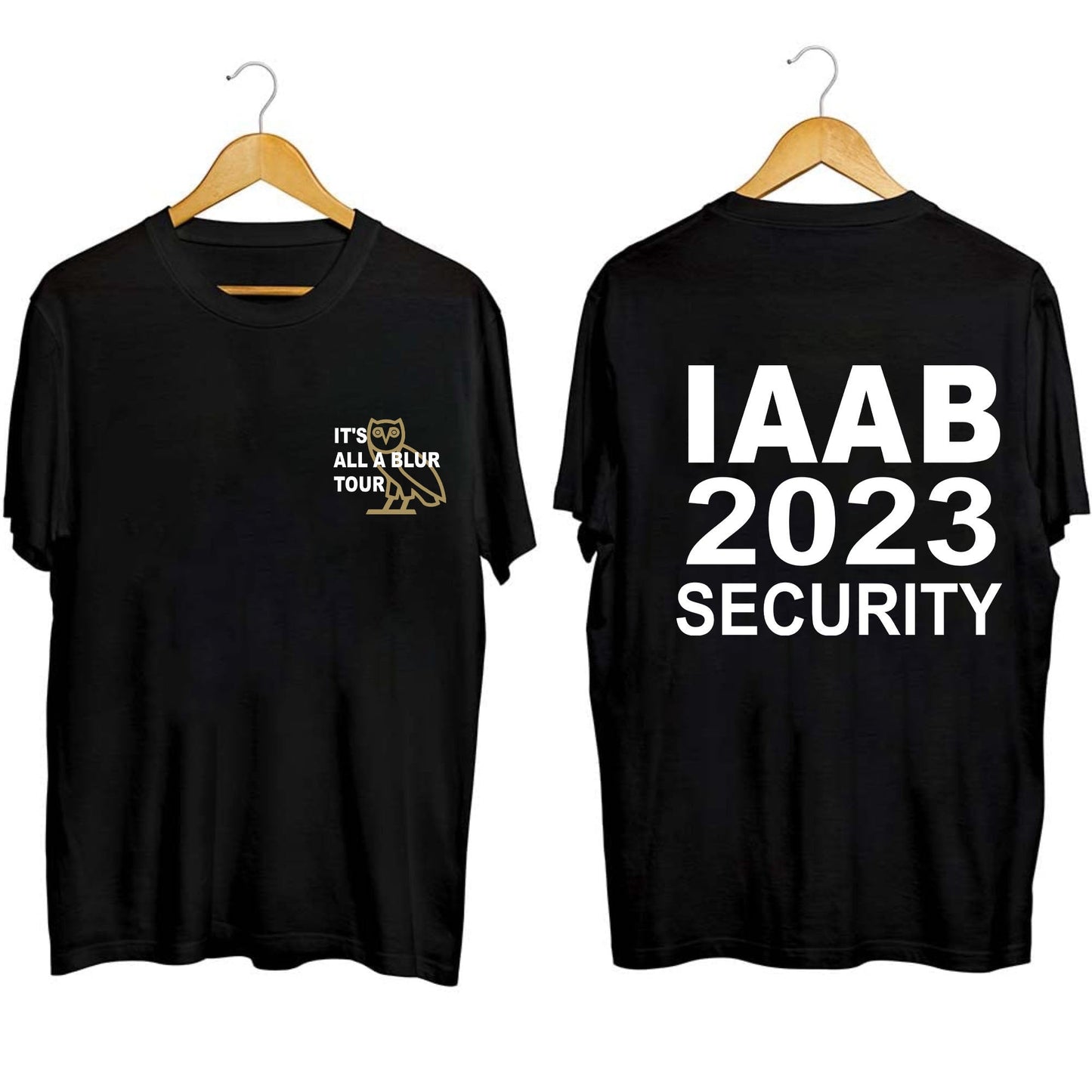 It's All A Blur Tour Drake IAAB 2023 Security Shirt
