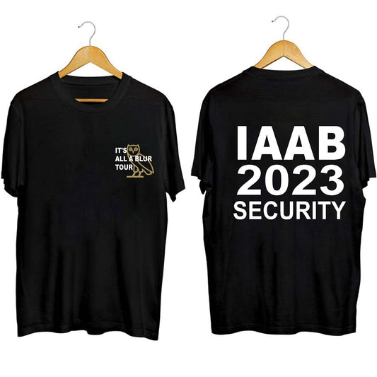 It's All A Blur Tour Drake IAAB 2023 Security Shirt