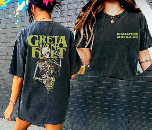 Greta World Tour 2023, New Album Tour Shirt, rock band shirt, Greta 2023 Tour Shirt
