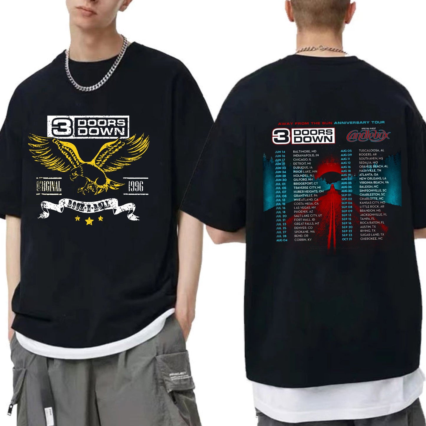 3 Away From Doors The Sun Down Anniversary Tour 2023 Shirt