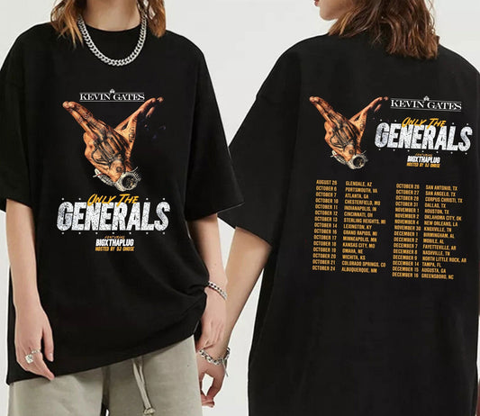 KG 2023 Tour 2 Sides Shirt, KG Only The Generals Tour 2023 Shirt