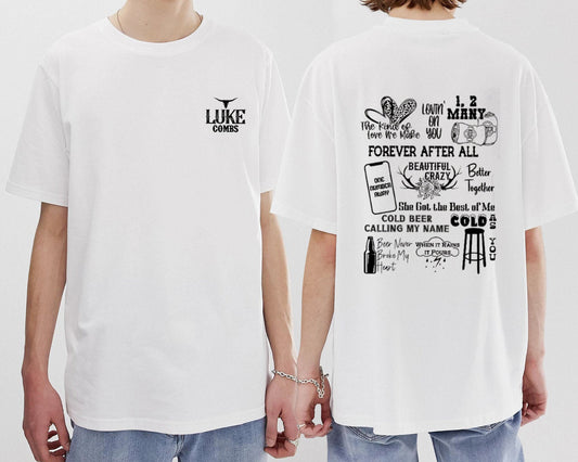 Lukee Comb Shirt, Gettin Old Album Tracklist, Lukee Comb World Tour 2023, Cowboy Combs, Cowboy shirt