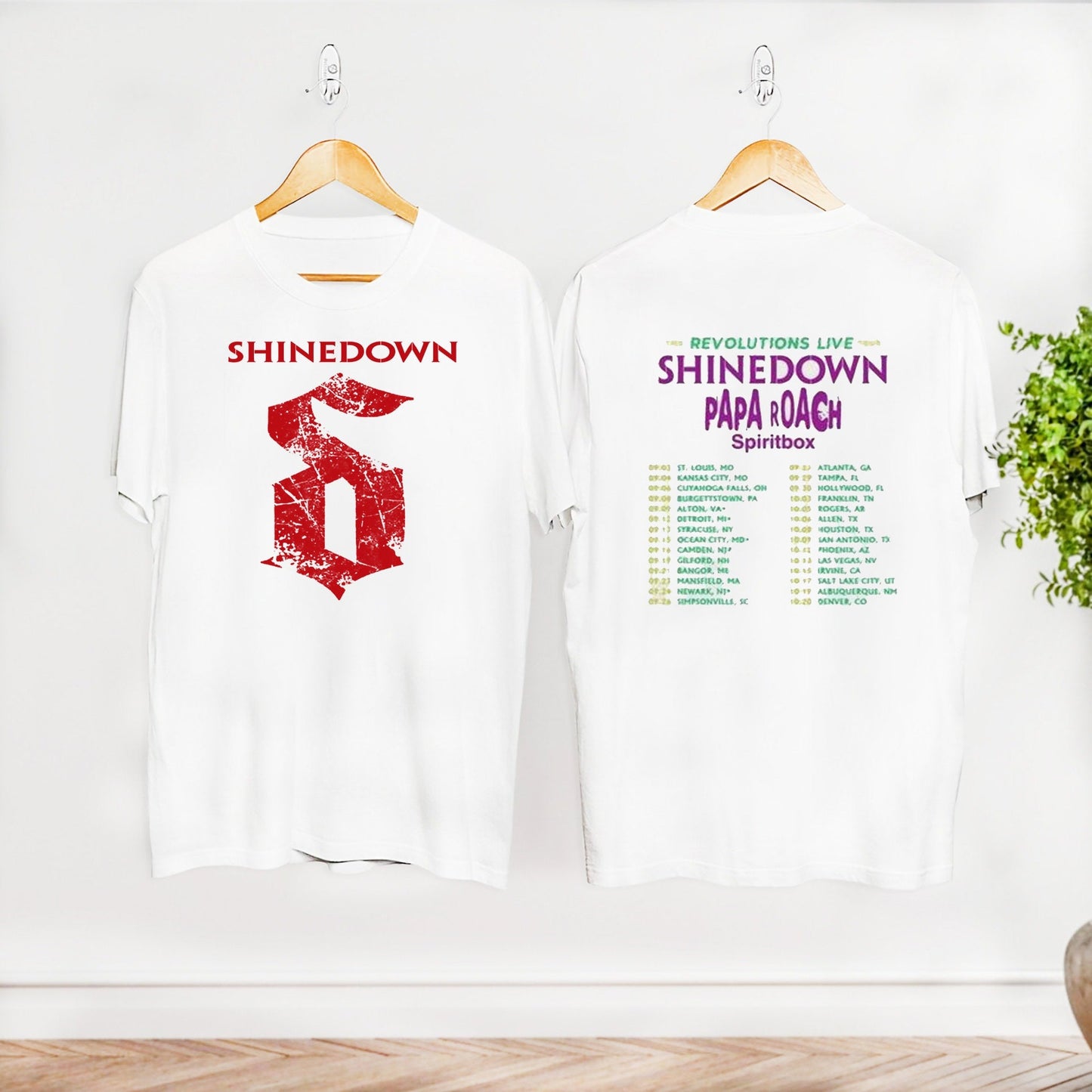 shine down Band Logo Unisex T-shirt, shine down Rock Band 2023 Tour Shirt