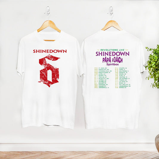 shine down Band Logo Unisex T-shirt, shine down Rock Band 2023 Tour Shirt