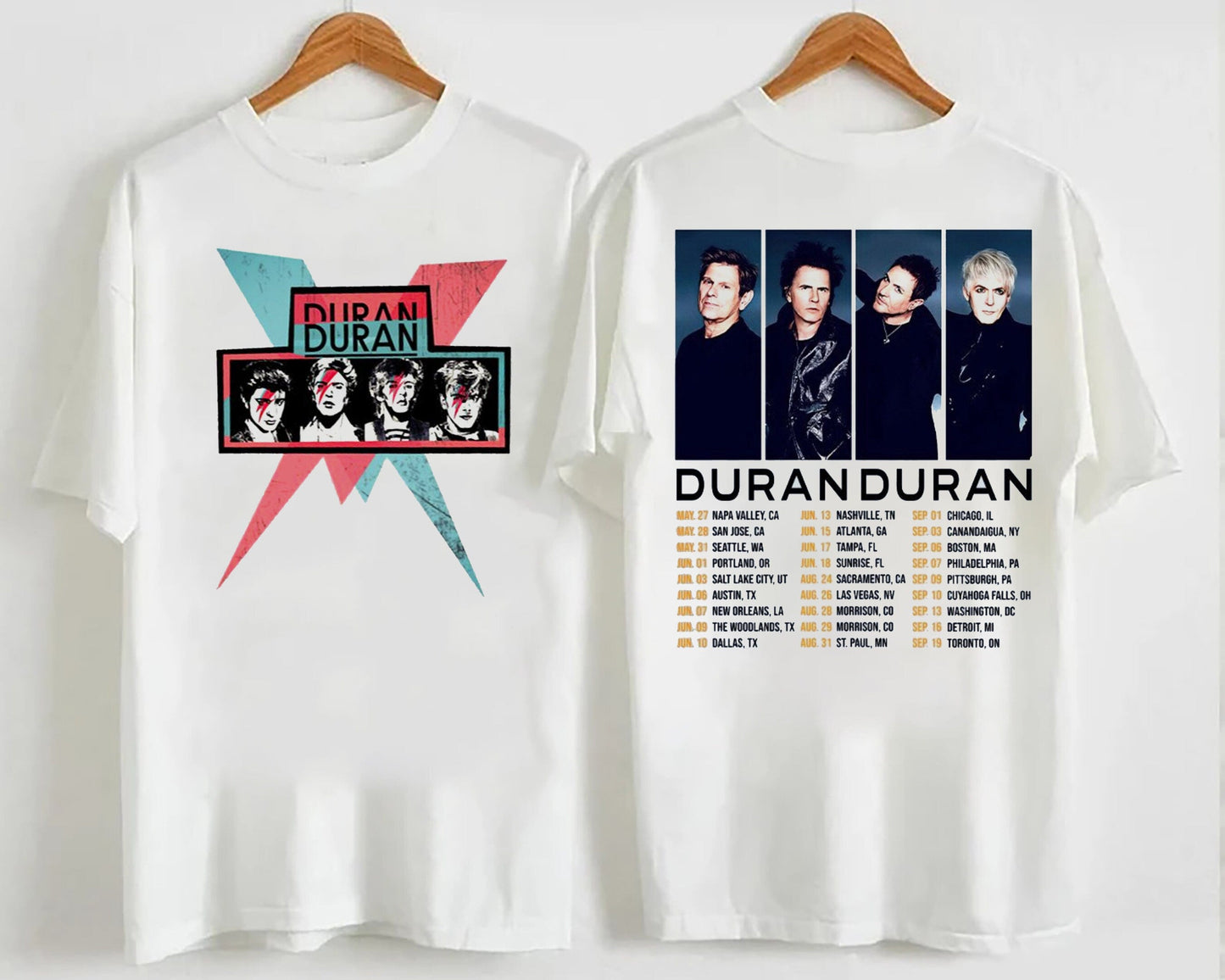 2023 Duran Duran Tour Dates Shirt, Future Past Tour 2023 Duran Duran Fan Shirt