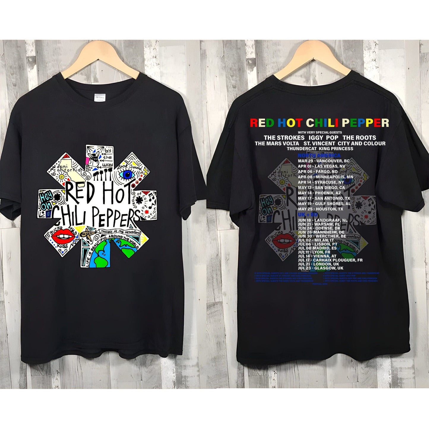 Red Hot Chili Peppers World Tour 2023 Shirt