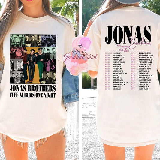 Vintage Jonas Brothers 2Sides Shirt, Jonas Brothers Full Album T-Shirt, Jonas Brothers Tour