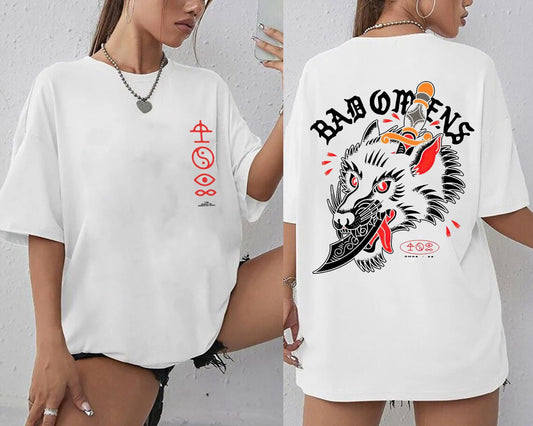 Bad Omens Band Wolf Dagger 2023 Shirt, a Tour of the Concrete Jungle Tour 2023 Shirt