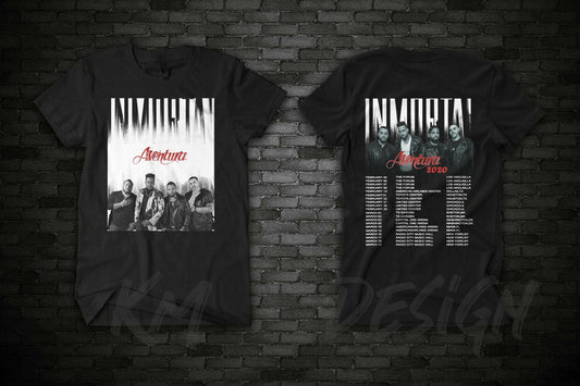 Aventura Inmortal 2020 Tour Tee Aventura Vintage T shirt