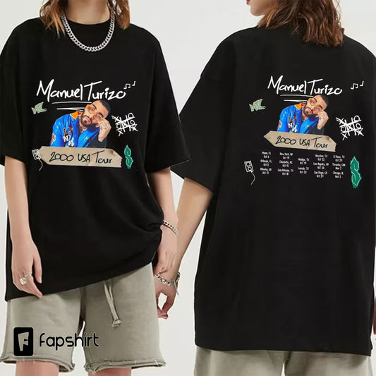 Manuel Turizo US Tour 2023 Shirt, Manuel Turizo Fan Shirt, Manuel Turizo 2023 Concert