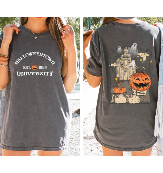 Halloweentown University Est 1998 Shirt, Two-Sided Halloween Shirt