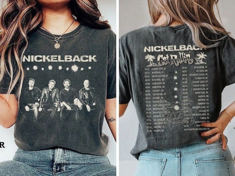 Vintage Nick.lebacks Band Shirt, Ni.ckle.back Get Rollin Album 2023 Tee
