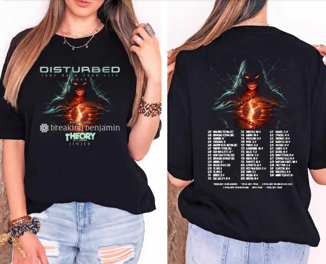 Disturbed Take Back Your Life Tour 2023 T-Shirt, Take Back Your Life Tour Shirt