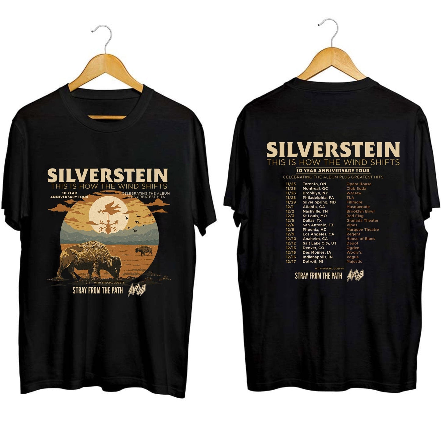 Silverstein This is How the Wind Shifts 2023 Tour Shirt