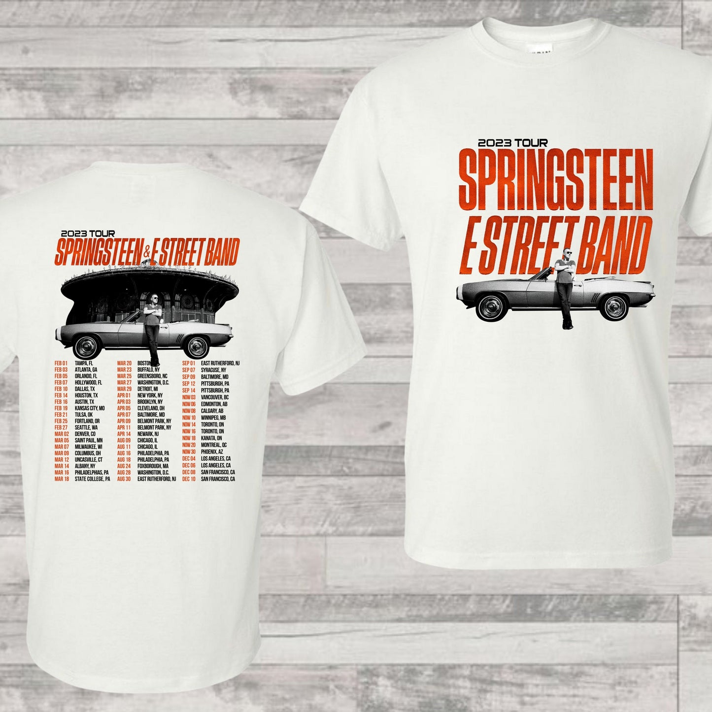 Bruce Springsteen Shirt, 2023 Tour Springsteen & E streets band Tour T-shirt