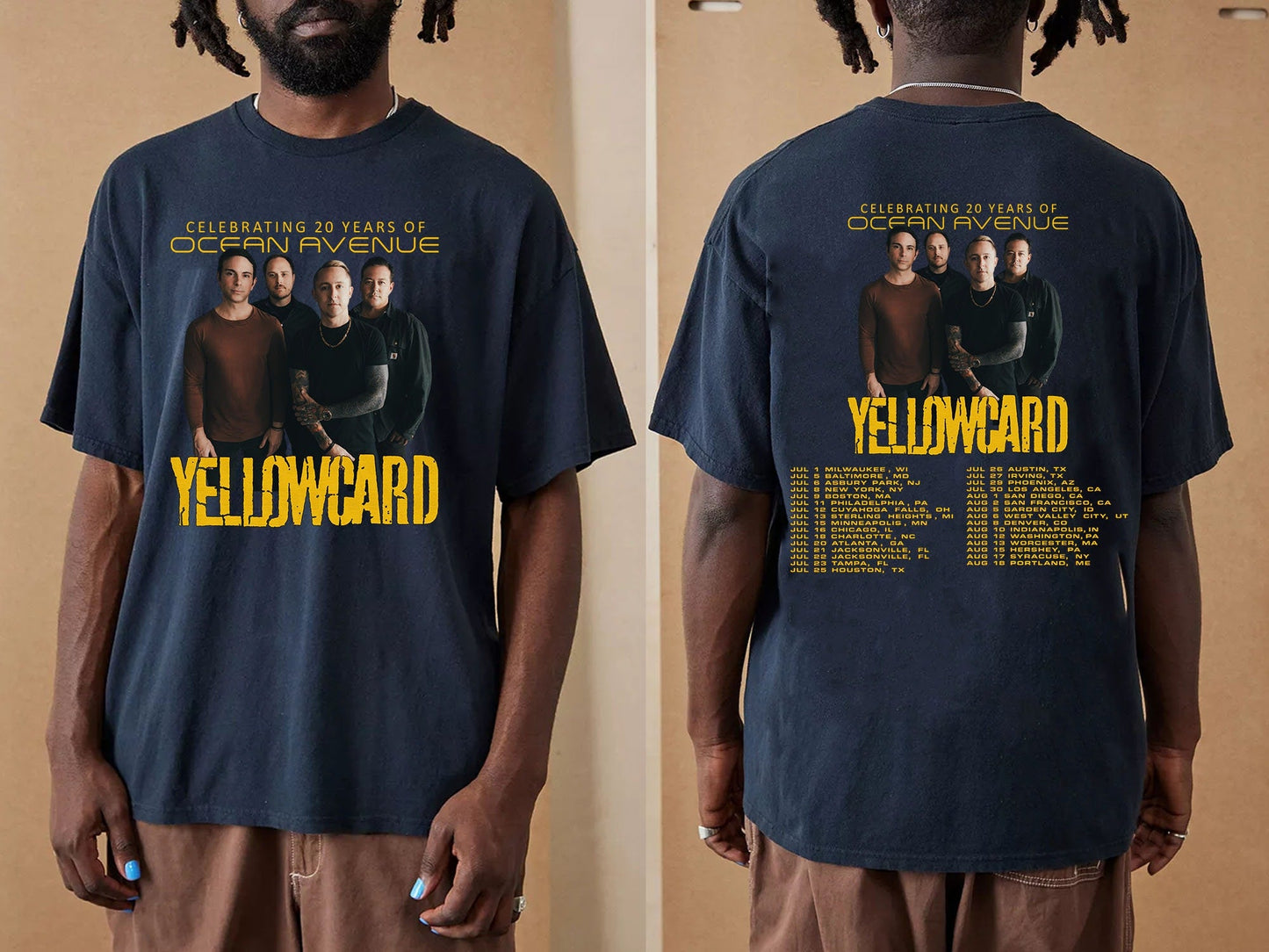 Vintage Yellowcard 2023 Tour Shirt, Yellowcard Fan Shirt, Yellowcard 2023 Concert