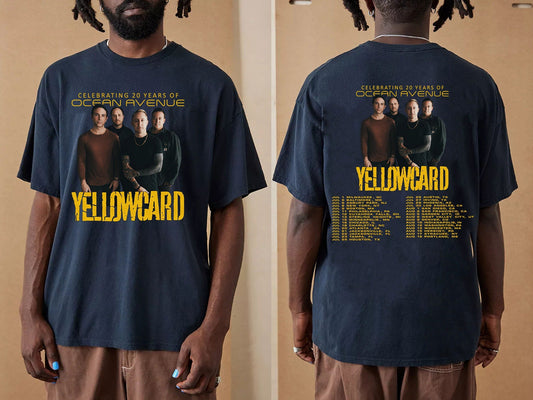 Vintage Yellowcard 2023 Tour Shirt, Yellowcard Fan Shirt, Yellowcard 2023 Concert