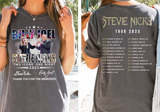 Billy singer shirt, Concert Joel Shirt, Two Icons One Night Shirt