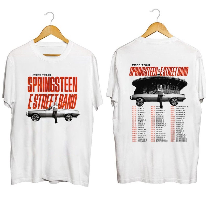 Bruce Springsteen Shirt, 2023 Tour Springsteens & Estreets Band Tour Shirt