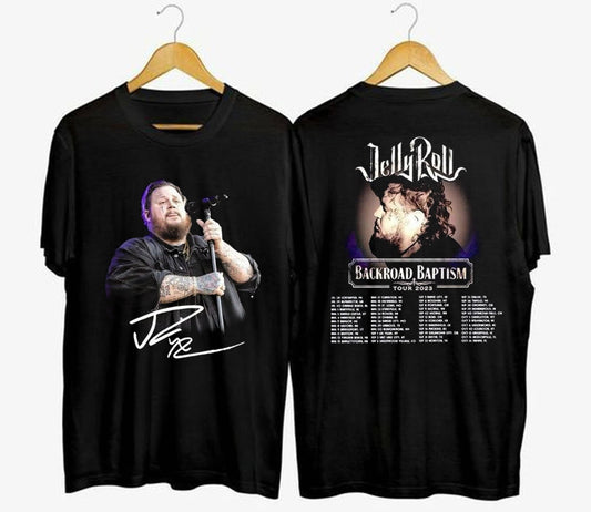 Jelly Roll 2023 Tour Shirt, Jelly Roll Backroad Baptism 2023 Tour Shirt