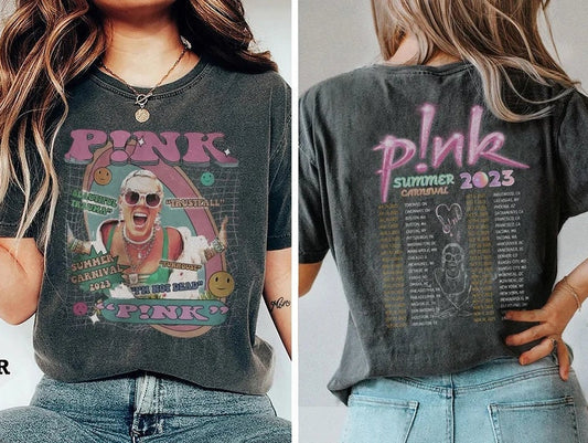 Pink Music Shirt, Trustfall Album Vintage Graphic Tee