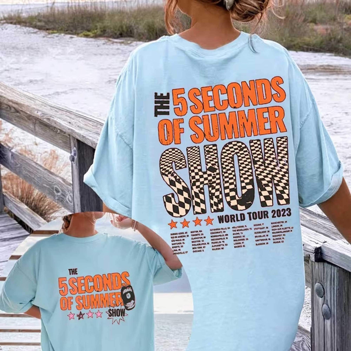 5 Seconds Of Summer Music Shirt, 5SOS Merch Vintage The Show 2023