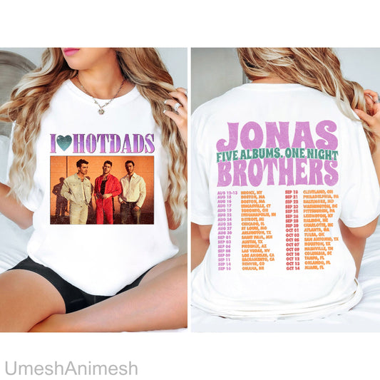 Color Jonas Brothers Vintage Shirt, Jonas Brothers Tour