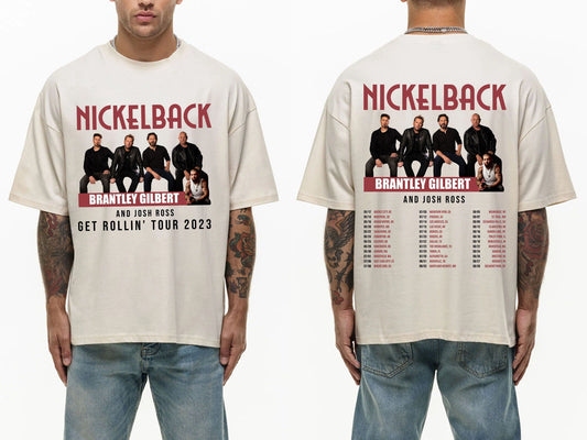 Nickelback Music Shirt,Vintage Get Rollin' Tour 2023