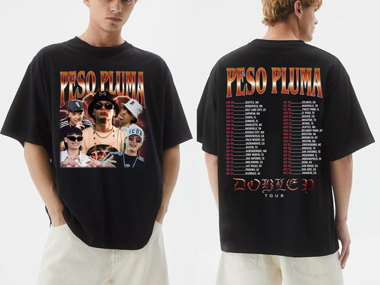 Peso Pluma Tour Shirt, Peso Pluma Doble P Tour 2023 Shirt