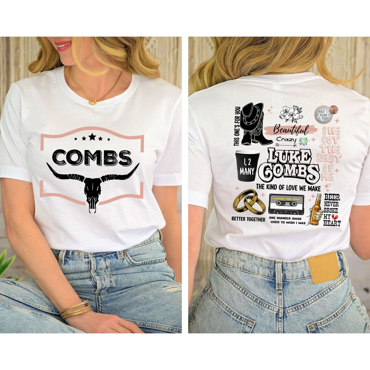 Combs Bullhead Shirt, Country Music Shirt, Lukee Comb World Tour T-shirt