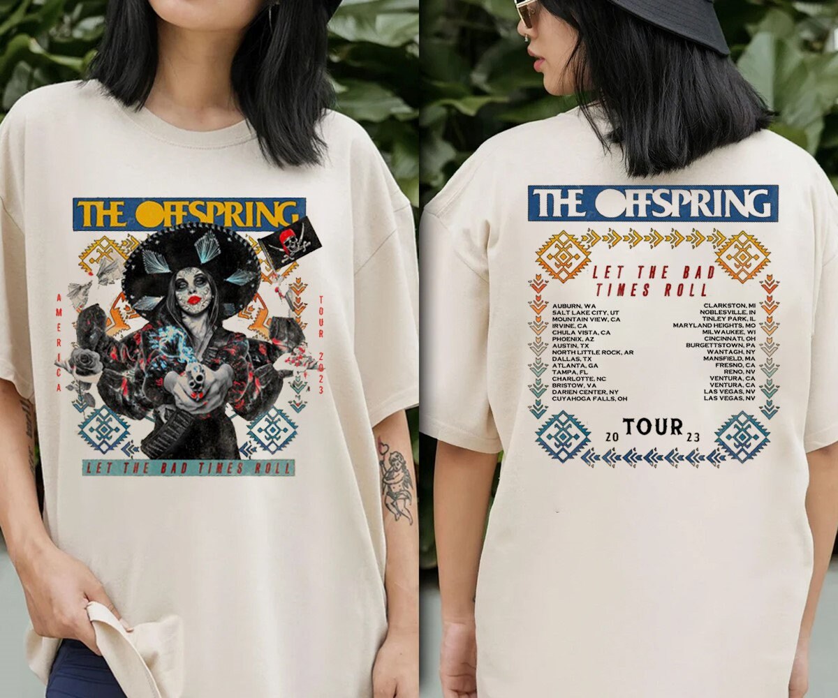 The Offspring Let The Bad Times Roll 2023 Summer Tour T-Shirt