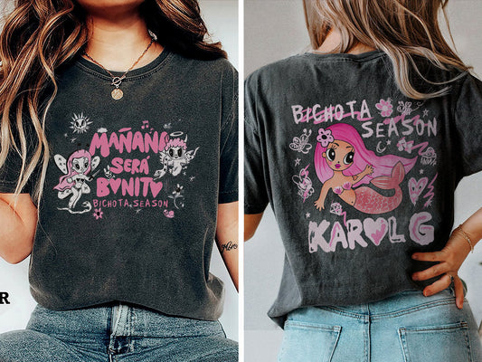Maana Ser Bonito Shirt back and front/Hoodie, bichota season, Funny Karol G Shirt