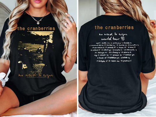 Color Vintage The Cranberries Rock band T-Shirt