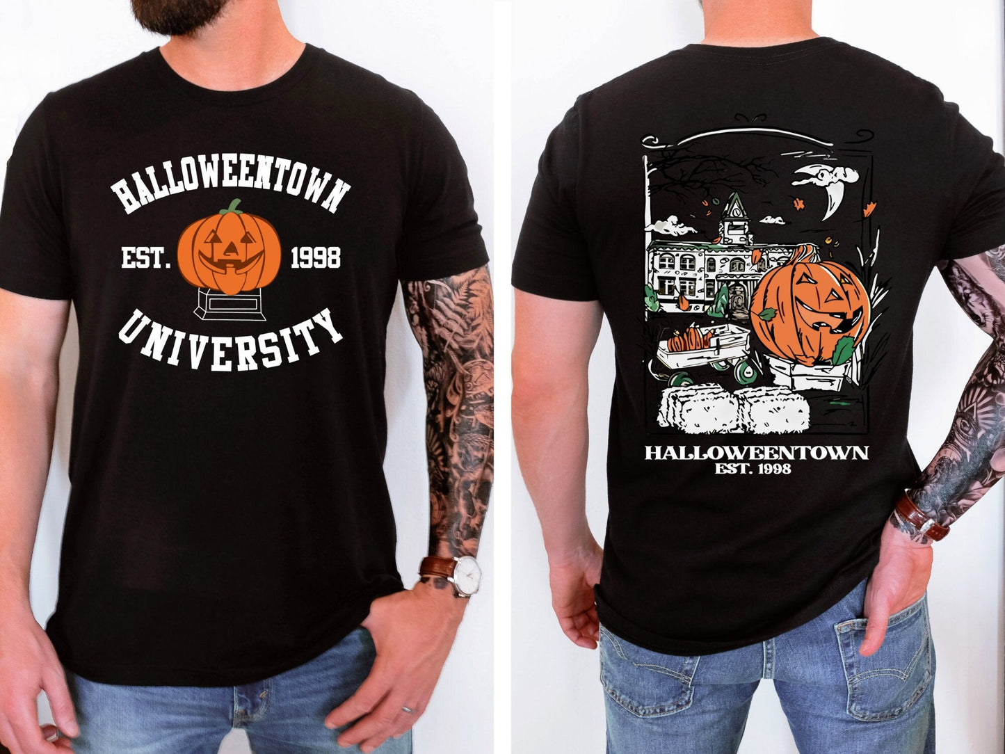 Halloweentown University Double Sided T-Shirt, Halloween Sided T-Shirt