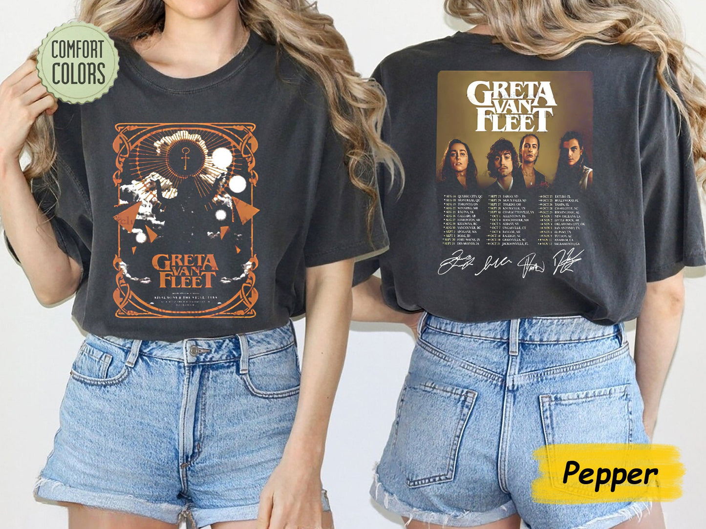 Vintage Greta Van Fleet Rock Tour Merch T-Shirt
