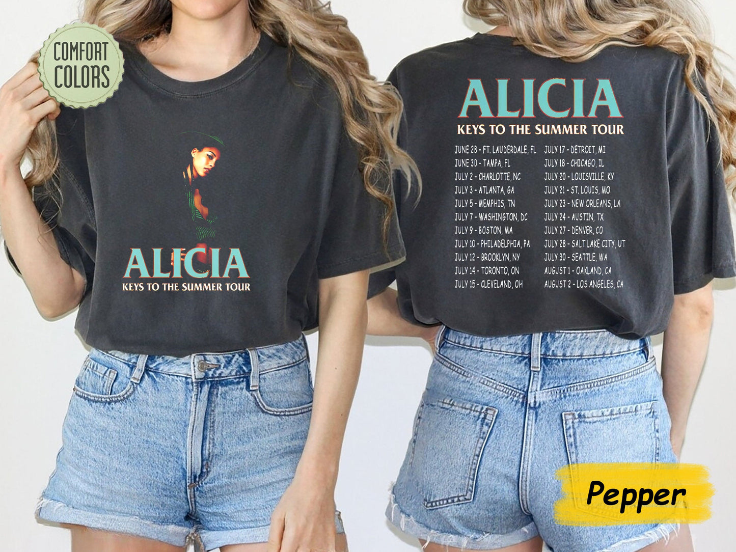 Alicia Keys So Happy It Hurts 2023 Tour T-Shirt, Alicia Keys Tour Merch