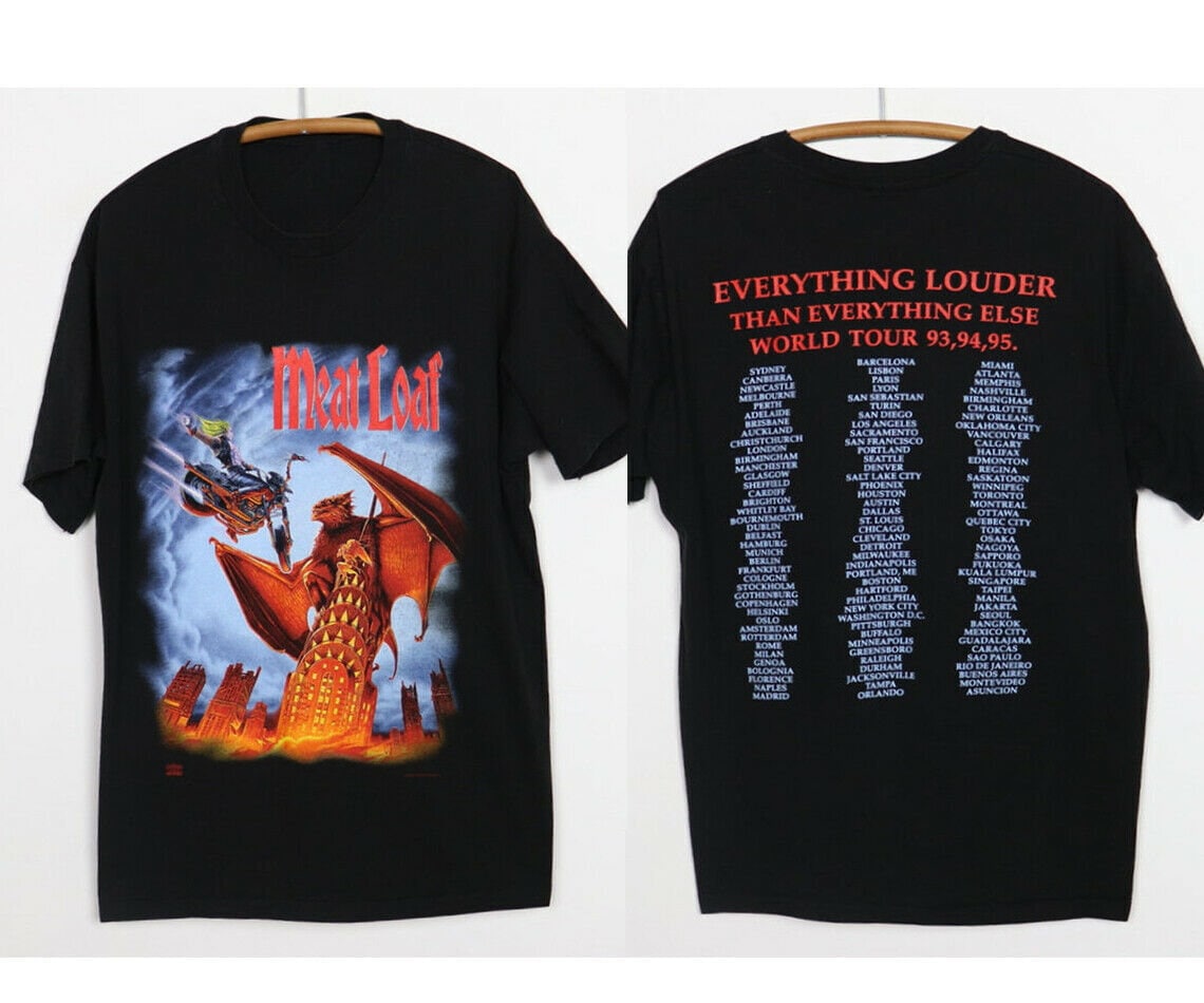 Vintage Meat Loaf T-Shirt, Classic Rock Fan Gear