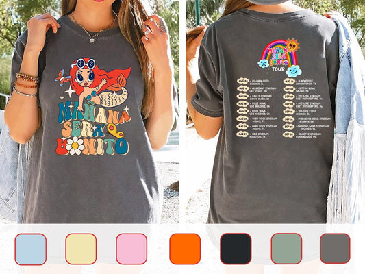 1717 MSB Tour 2023 Rainbow Concert Wear | Karol G Maana Ser Bonito Shirt