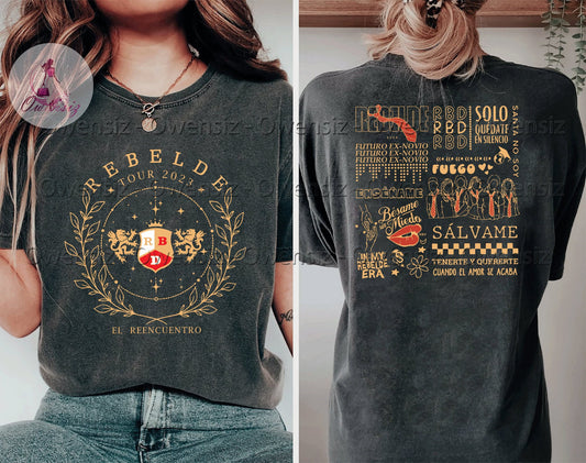 RBD Rebelde Tour 2023 Shirt, Rebelde Tour Shirt, RBD Touring Shirt