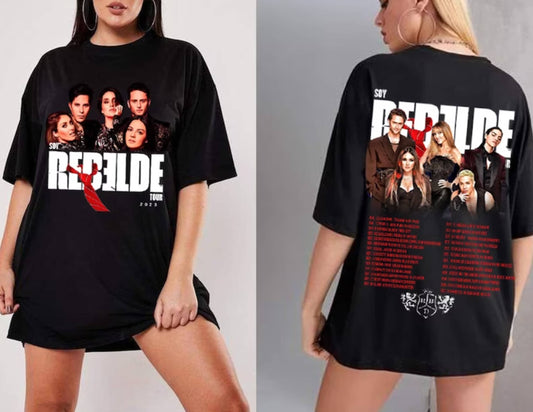 RBD Touring Shirt, RBD Concert Shirt, Soy Rebelde Tour Shirt