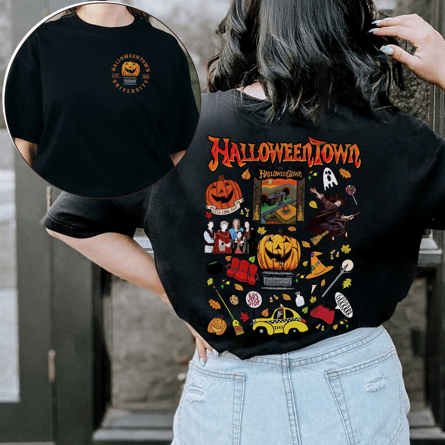 HalloweenTown University tshirt, HalloweenTown 1998 Shirt, Pumpkin Halloween Halloweentown University Shirt