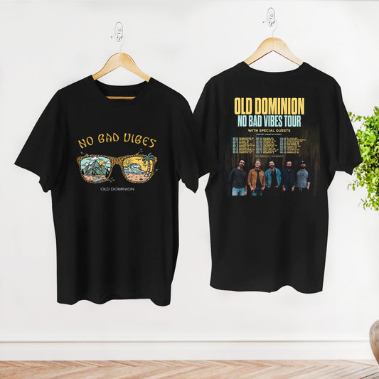 Old Dominion Tour 2023 Dates Shirt, Old Dominion No Bad Vibes