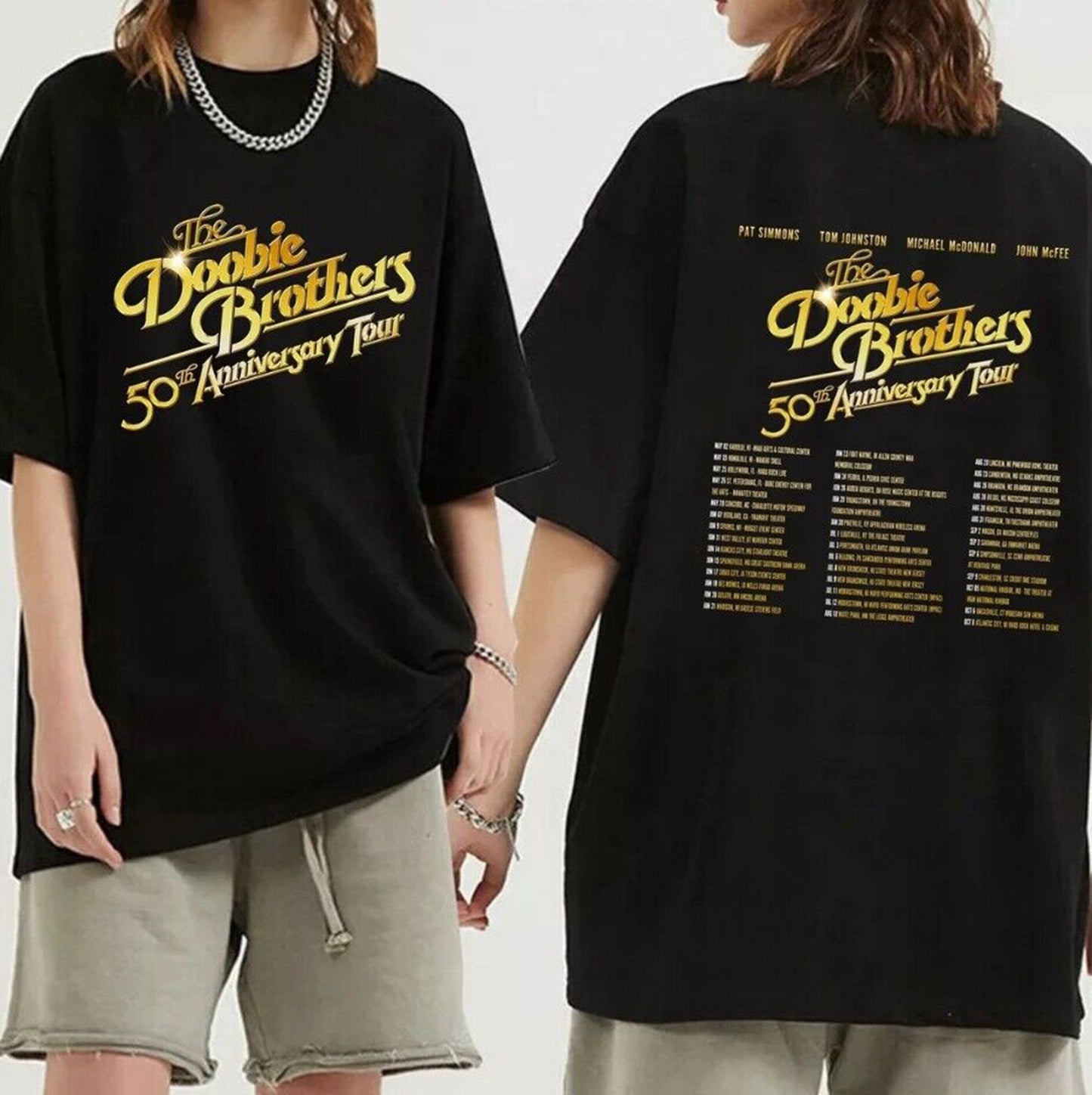 The Doobie Brothers 2023 Tour Shirt, 50th Anniversary Tour T-Shirt, Doobie Brothers Fan, Music World Tour 2023 tshirt